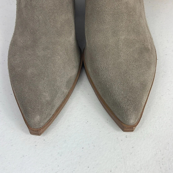 Marc Fisher 
Alva Double Gore Dress Booties (Sz 11) Color Light natural suede - Picture 9 of 11